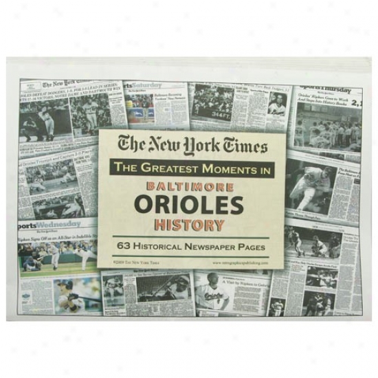 Baltimore Orioles Greatest Moments Newspaper