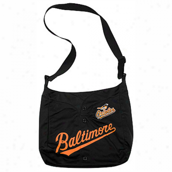 Baltimore Orioles Ladies Black Veteran Jersey Tote Bag