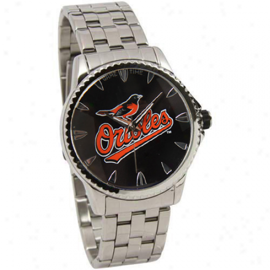 Baltimore Orioles Manager Stainless Steel Watch