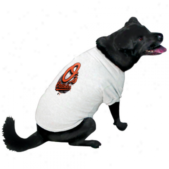 Baltimore Orioles Performance Pet T-shirt - White