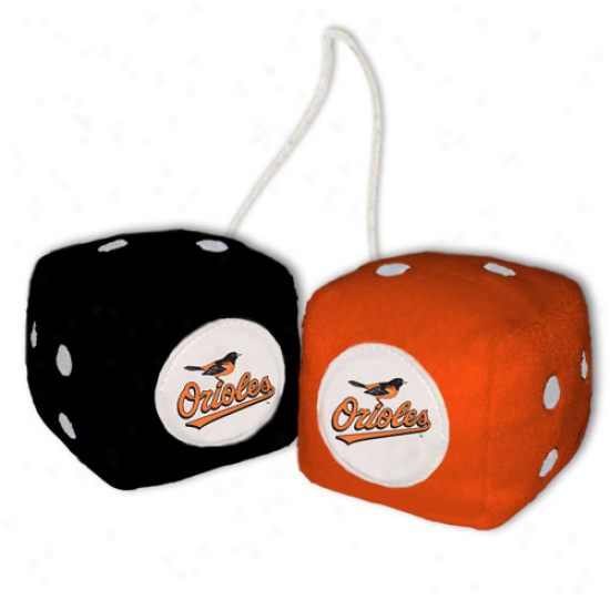 Baltimore Orioles Plush Team Fuzzy Dice