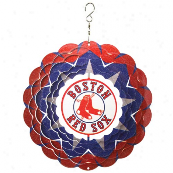 Boston Red Sox 10'' Team Logo Designer Wind Spinner