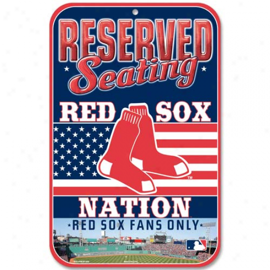 Boston Red Sox 11'' X 17'' Reserved Parking Sign -