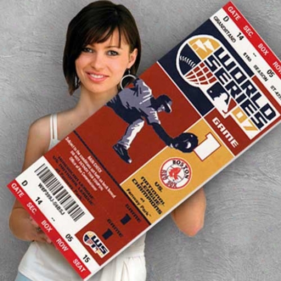 Boston Red Sox 2007 World Swries Canvas Mega Ticket