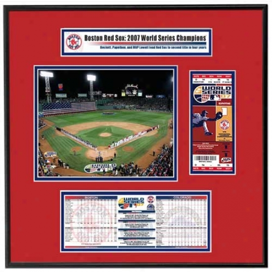 Boston Red Sox 2007 World Series Ticket Frame Jr.- Game 1 Opening Ceremony