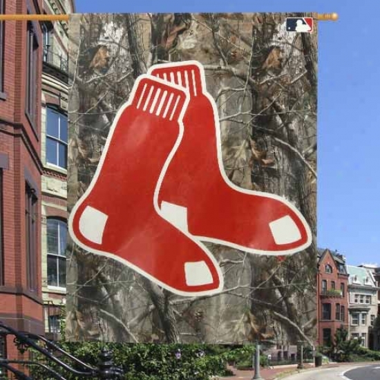 "boston Red Sox 27"" X 37"" Camo Vertical Banner Flag"