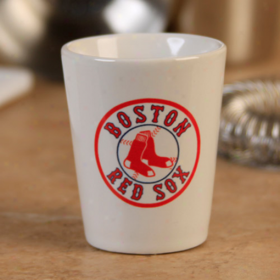 Boston Red Sox 2oz. Ceramic Logo Shot Glass