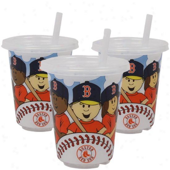 Boston Red Sox 3-pack 10oz. Sip N' Be considered Plastic Cups