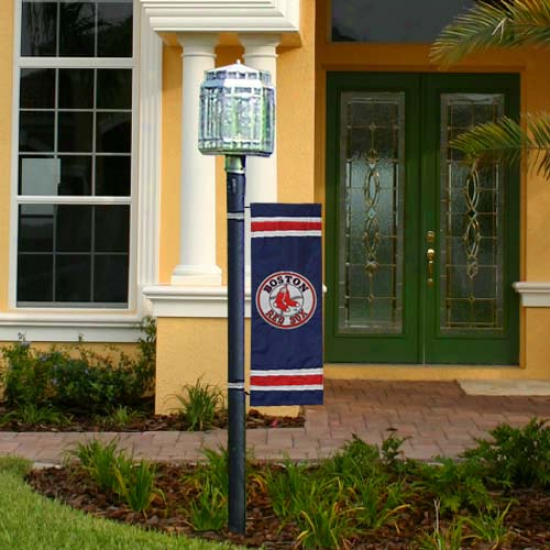 Boston Red Sox 30'' X 10.5'' Navy Blue Applique Post Banner