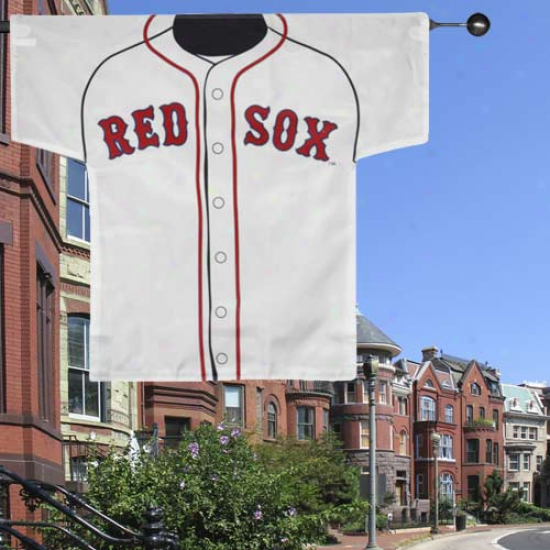 Boston Red Sox 34'' X 30'' White Double-sided Jersey Flag