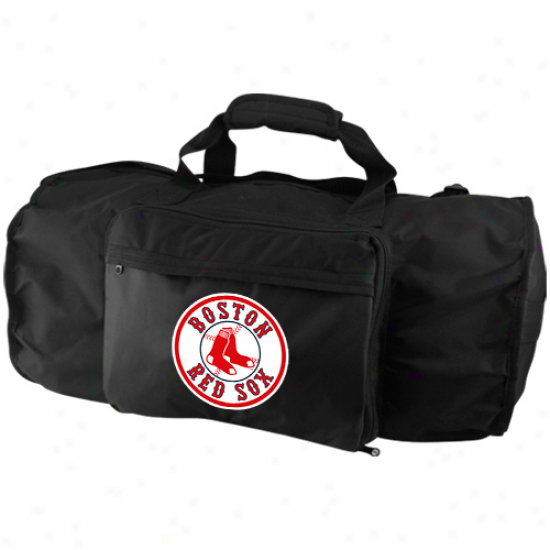 Boston Red Sox Black Fold-away Duffel Travel Pack