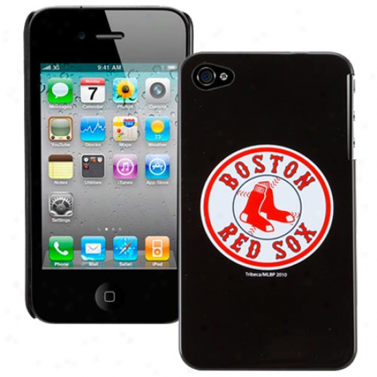 Boston Red Sox Black Team Logo Iphone 4 Case