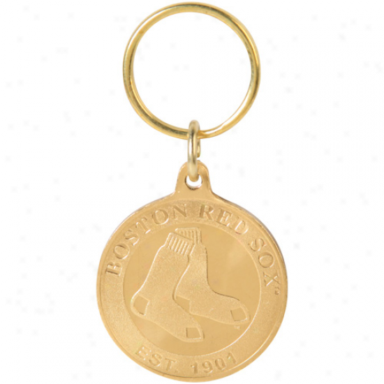 Boston Red Sox Bronze Coin Keychain