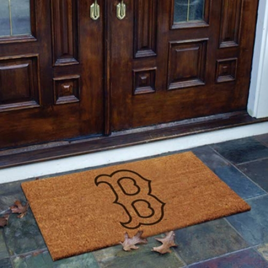 Boston Red Sox Flocked Coir Door Mat