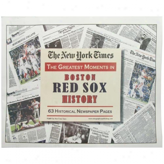 Boston Red Sox Greatest Momejts Newspaper