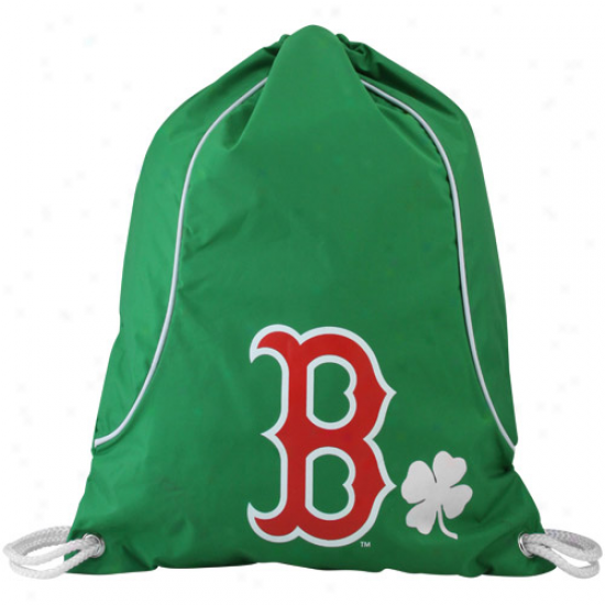 Boston Red Sox Kelly Green Clover Shaft Drawstring Backpack