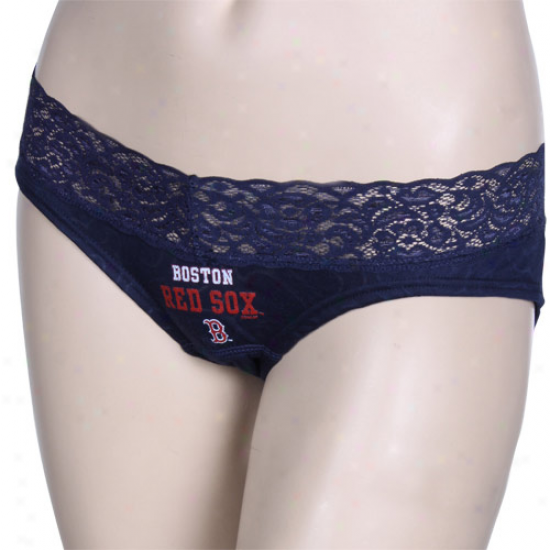 Boston Red Sox Ladies Navy Blue Burnout Team Name Pantis