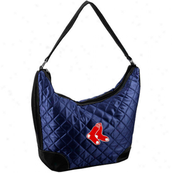 Boston Red Sox Ladies Navy Blue Quilted Hobo Purse