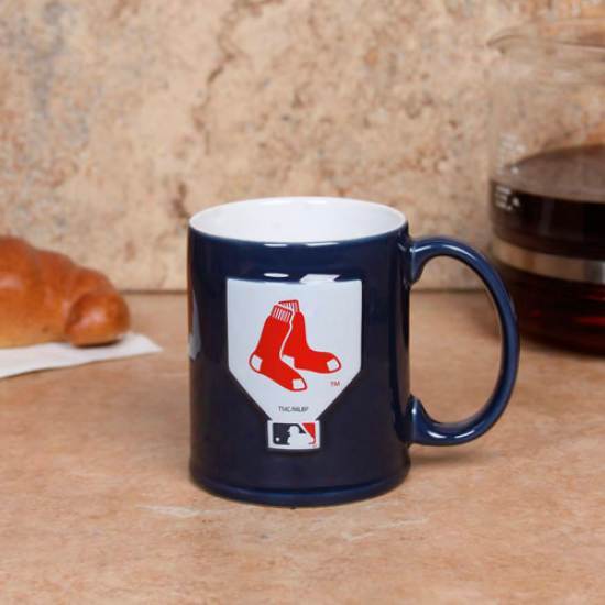 Bostkn Red Sox Navy Blue 11oz. Ceramic Sculpted Mug