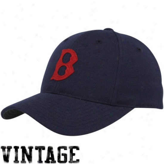 Boston Red Sox Navy Blue 1939 Throwback Cooperstown Fitted Hat