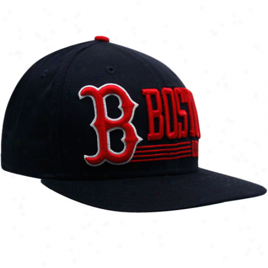 Boston Red Sox Navy Blue Retro Look 9fifty Snapback Adjustable Hat