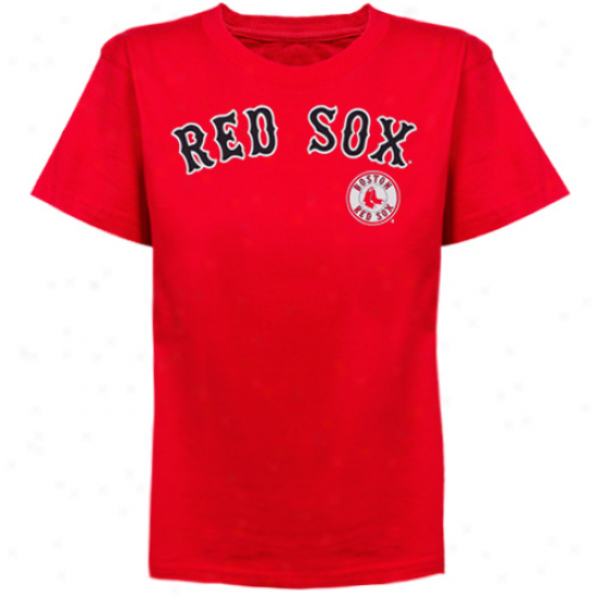 Boston Red Sox Preschool Wordmark T-shirt - Red