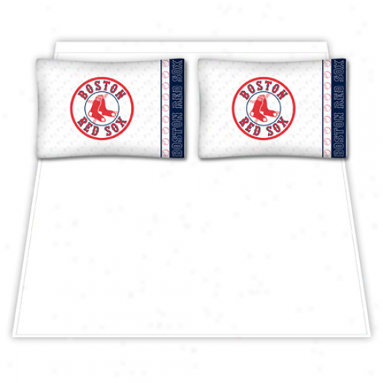 Boston Red Sox Queen Size Sheet Set