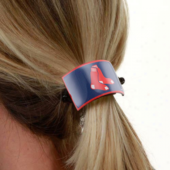 Boston Red Sox Team Logo Cuff Ponytail Holder