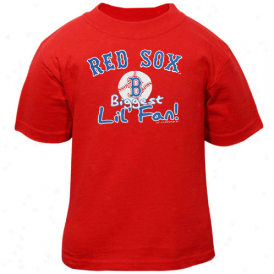 Boston Red Sox Toddler Biggeqt Lil' Fan T-shirt - Red