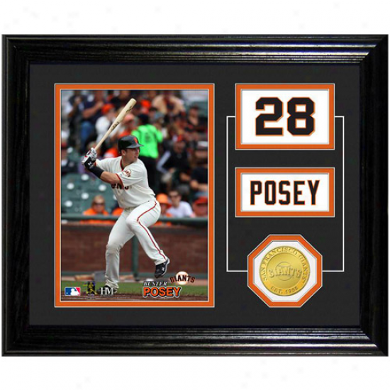 Buster Posey San Francisco Giants Player Pride Desktlp Photomint