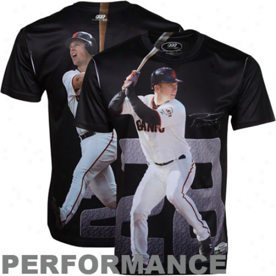 Buster Posey San Francisco Giants Total Three60 Graphite Series Performance Premium T-shirt - Black