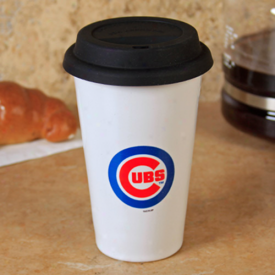 Chicago Cubs 10oz. Ceramic Team Logo Travel Mug