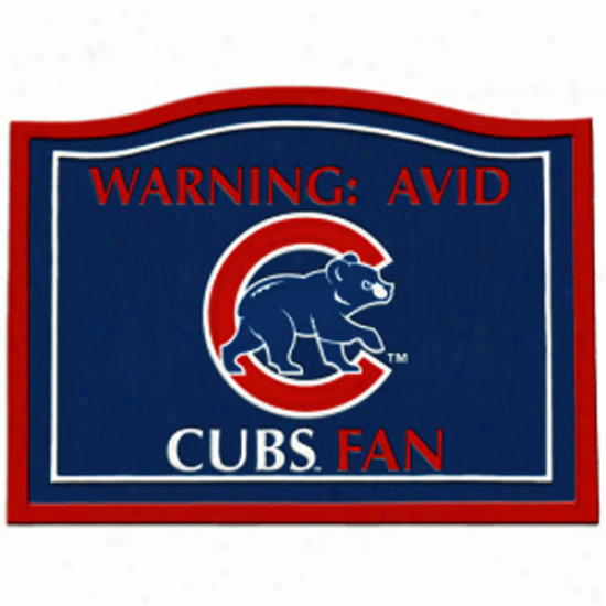 Chicago Cubs 11.5'' X 9'' Admonitory Avid Fan Symbol