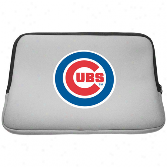 Chicago Cubs 15.5'' Gray Neoprene Laptop Sleeve