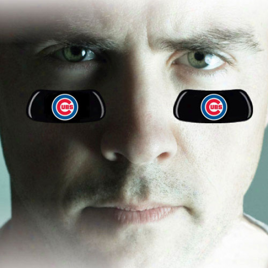 Chicago Cubs 2-pair Team Logo Eye Black Strips