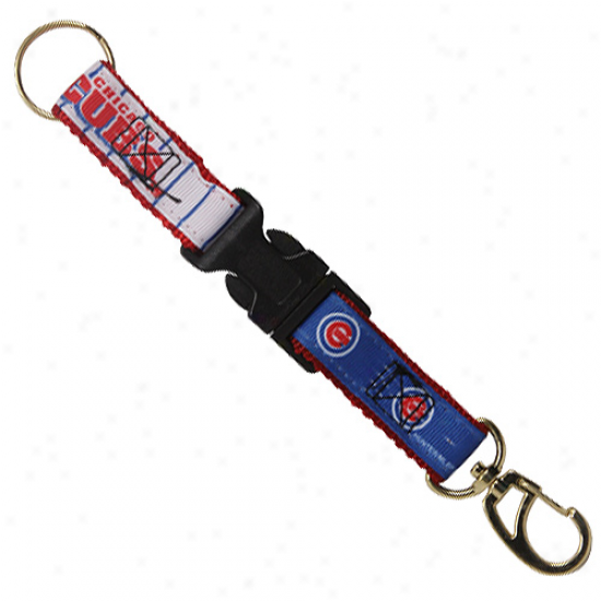 Chicago Cubs 2-piece Detachable Swivel Keychain