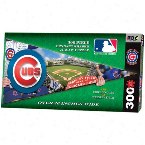 Chicago Cubs 300-piexe Pennant Jigsaw Puzzle