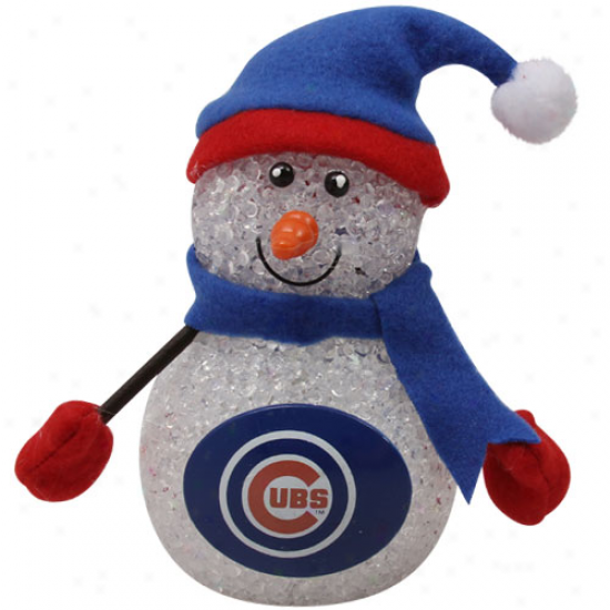 Chicago Cubs  4'' Lgiht-up Tabletop Snowman
