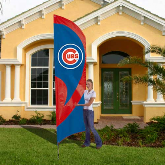 Chicago Cubs 8.5' Talll Applique Team Flag