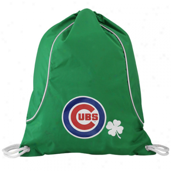 Chicago Cubs Kelly Green Clover Axis Drawstding Backpacj