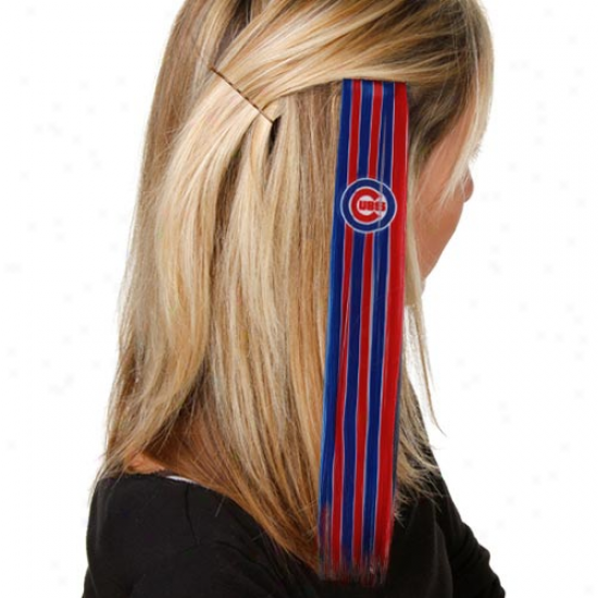 Chicago Cubs Ladies Red-royal Blue Sports Extension Hair Clips