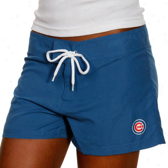 Chicago Cubs Ladies Kingly Blue iMcrofiber Boardshorts