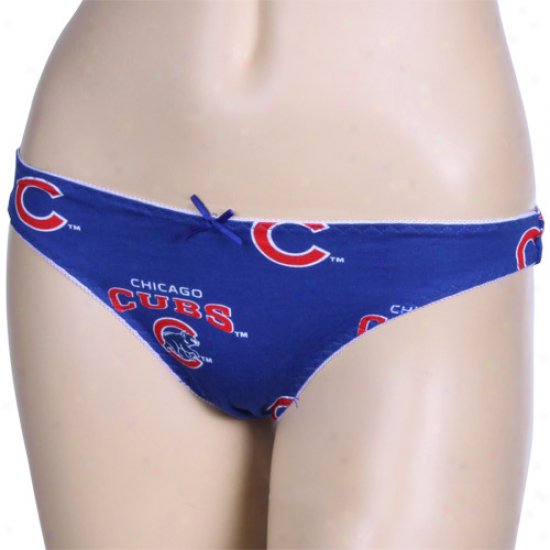 Chicaog Cubs Ladies Royal Blue Supreme Thong Underwear