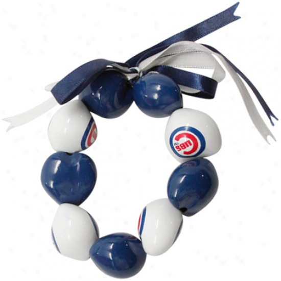 Chicago Cuba Ladies Royal Blue-white Kukui eBaded Bracelet