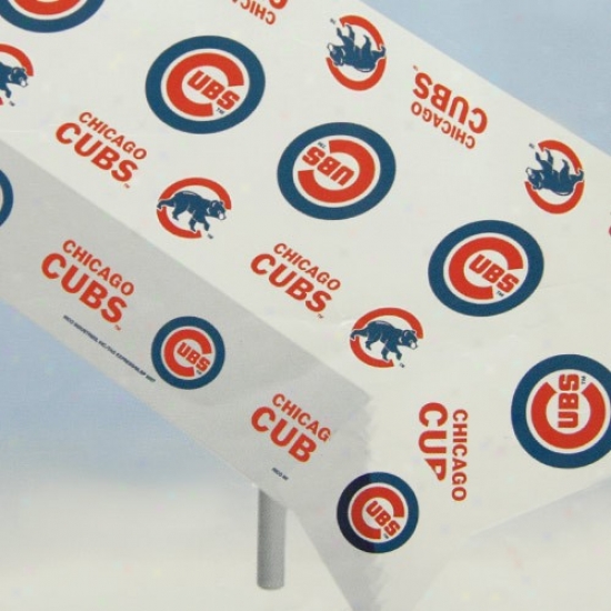 Chicago Cubs Mlb Team Logo Soft Tablecloth