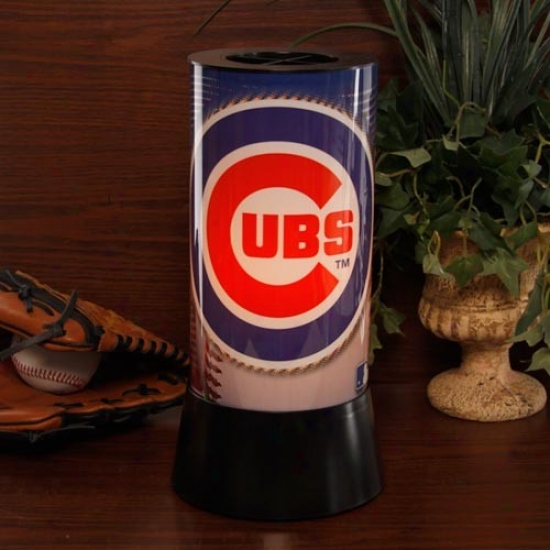 Chicago Cubs Rotating Sparkle Lamp