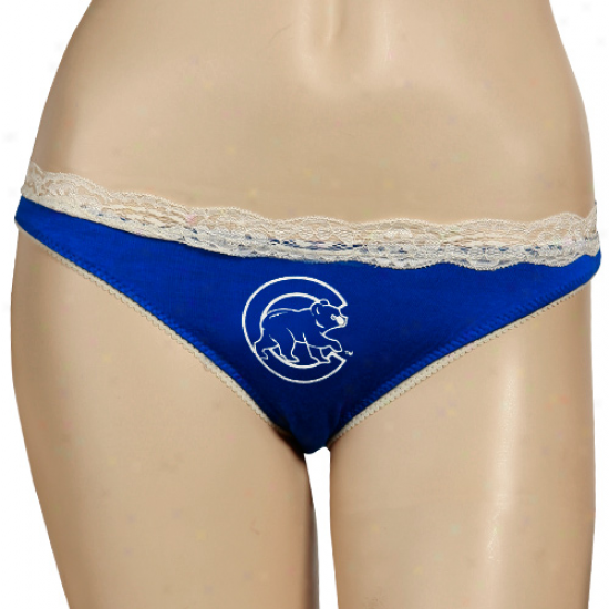 Chicago Cubs Royal Blue Super-soft Thong Underwear