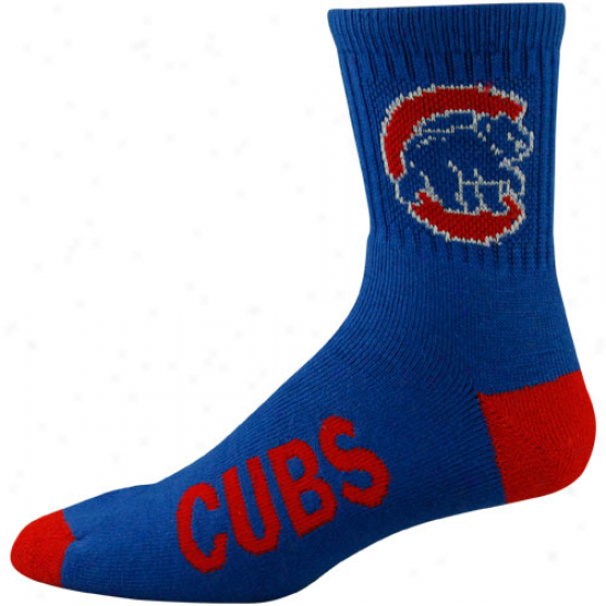 Chicago Cubs Royal Blue Team Color Block Socks