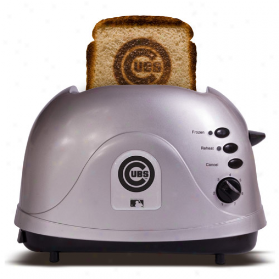 Chicago Cubs Silver Team Logo Pro Toaster