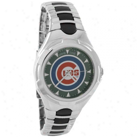 Chicago Cubs Stwimless Stesl Victory Watch